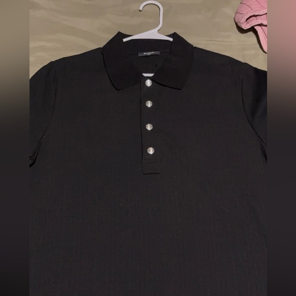 Balmain Men’s Pique Polo $795 Xl - Picture 6 of 7